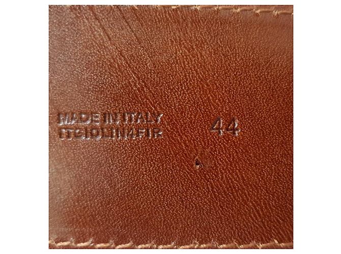 Cinturón Burberry Double Holed en cuero marrón Castaño Roja - vista 7