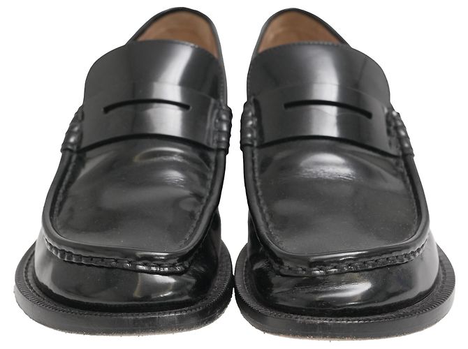 Mocasines Loewe Terra con tacón kitten-heel en piel negra Negro - vista 2