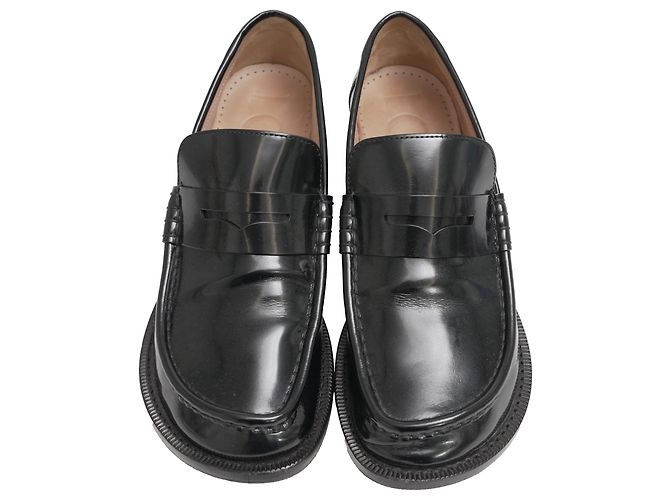 Mocasines Loewe Terra con tacón kitten-heel en piel negra Negro - vista 5