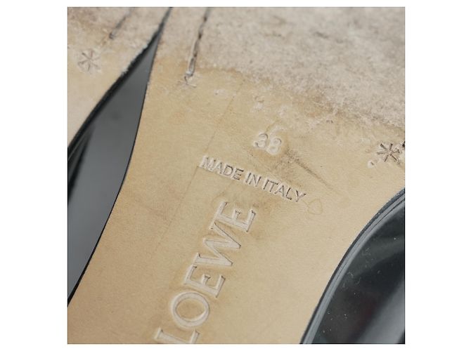 Mocasines Loewe Terra con tacón kitten-heel en piel negra Negro - vista 7