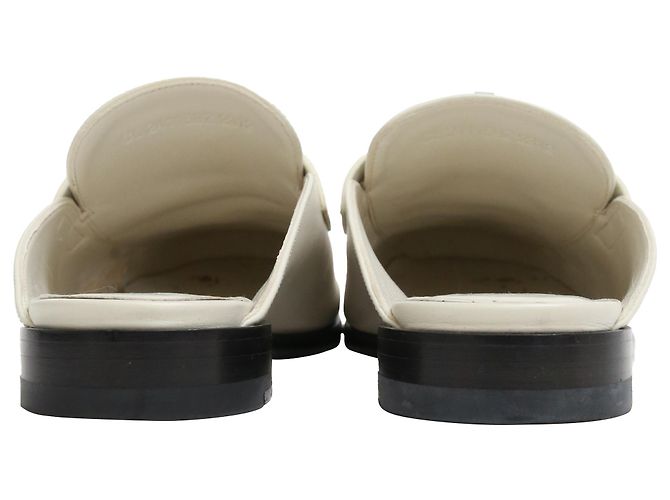 Kelly Mules Iota Hermès in pelle bianca Bianco Crudo - vista 3