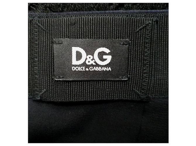 Dolce & Gabbana Spitzen-Midi-Bleistiftrock aus schwarzer Polyamid - Ansicht 5