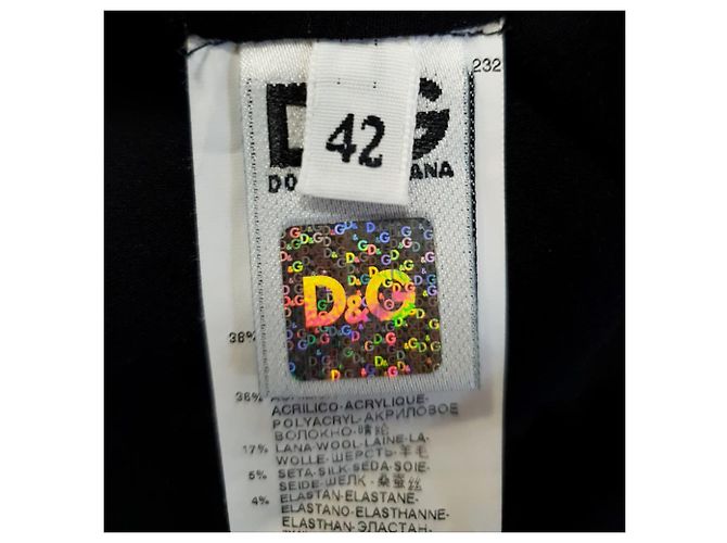 Dolce & Gabbana Spitzen-Midi-Bleistiftrock aus schwarzer Polyamid - Ansicht 7