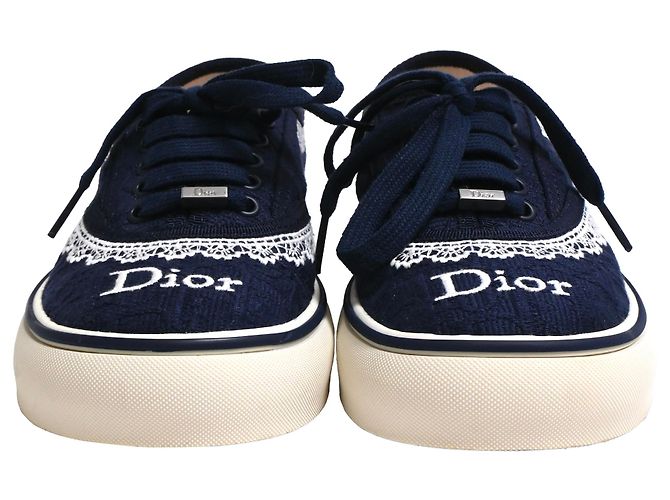 Sneakers Saltwind Dior in cotone blu navy - vista 2