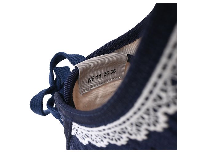 Sneakers Saltwind Dior in cotone blu navy - vista 9