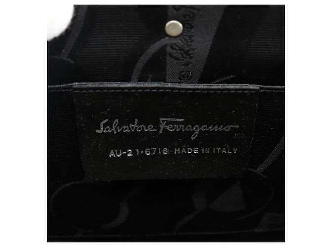 Salvatore Ferragamo Gancini Aluminum Handbag Silvery - view 19