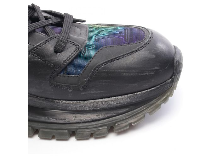 Sneakers in pelle e tessuto Louis Vuitton 2054 Line Nero Multicolore - vista 6