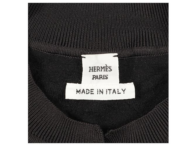 Hermès Top de punto de lana Hermes Parfroi Remix Negro - vista 3