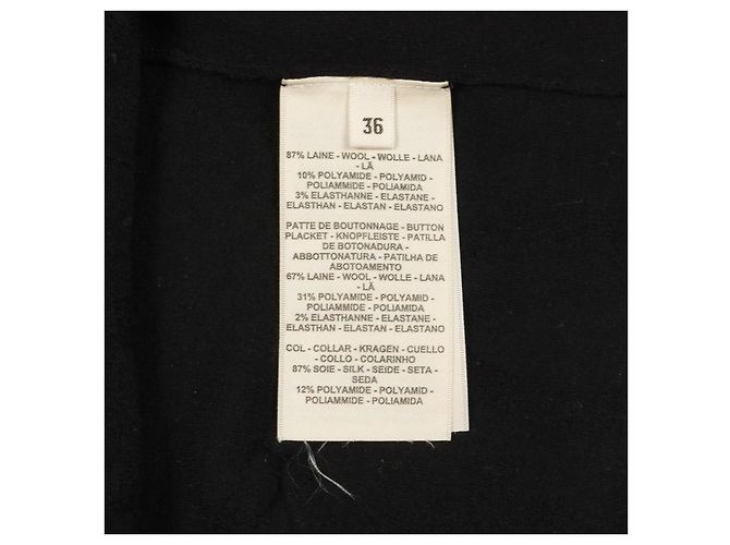 Hermès Top de punto de lana Hermes Parfroi Remix Negro - vista 4