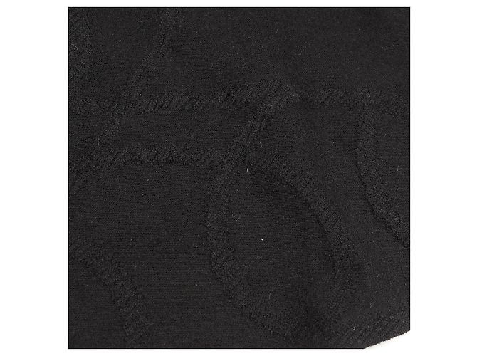 Hermès Top de punto de lana Hermes Parfroi Remix Negro - vista 8