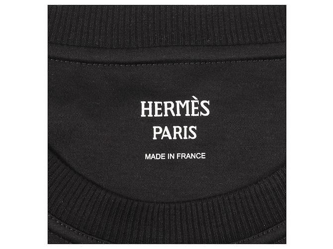 Hermès Top in cotone Hermes Nero - vista 3
