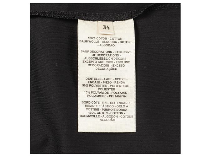 Hermès Top in cotone Hermes Nero - vista 4