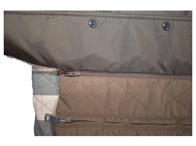 Burberry Brit gesteppte Jacke Braun Damen Größe S Nova Check Futter Leichter Mantel - Ansicht 10