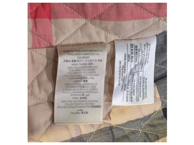 Burberry Brit gesteppte Jacke Braun Damen Größe S Nova Check Futter Leichter Mantel - Ansicht 5