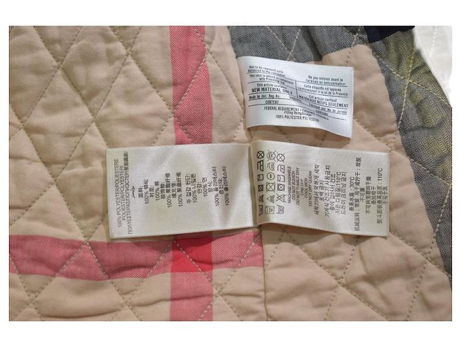 Burberry Brit gesteppte Jacke Braun Damen Größe S Nova Check Futter Leichter Mantel - Ansicht 6