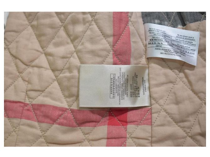 Burberry Brit gesteppte Jacke Braun Damen Größe S Nova Check Futter Leichter Mantel - Ansicht 7