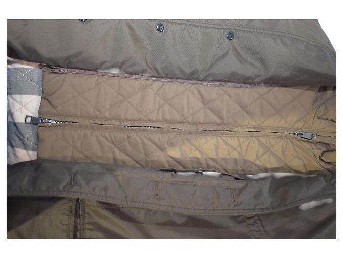 Burberry Brit gesteppte Jacke Braun Damen Größe S Nova Check Futter Leichter Mantel - Ansicht 9