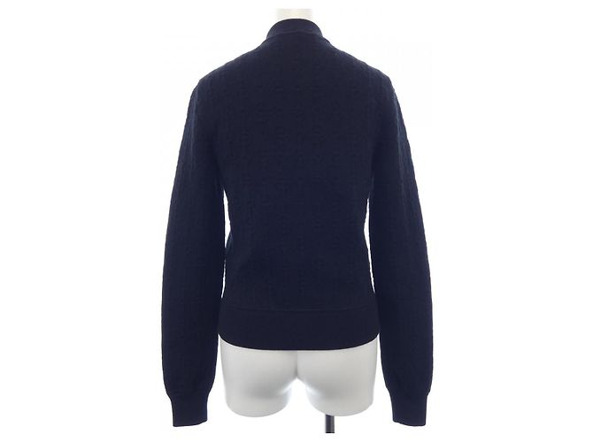 Hermès Blouson de mezcla de cachemira Hermes 2E2201D334 Negro - vista 2