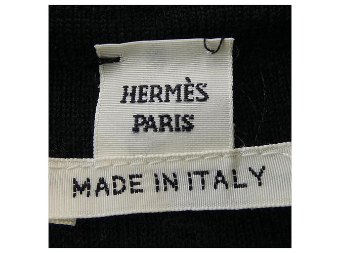 Hermès Blouson de mezcla de cachemira Hermes 2E2201D334 Negro - vista 4