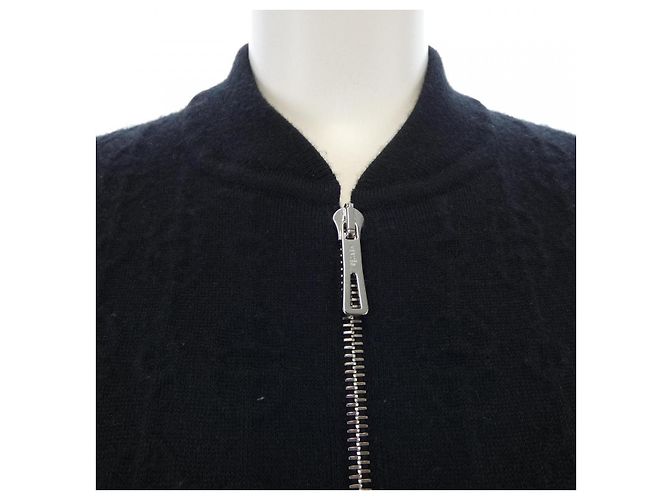 Hermès Blouson de mezcla de cachemira Hermes 2E2201D334 Negro - vista 5