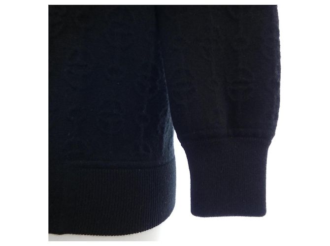 Hermès Blouson de mezcla de cachemira Hermes 2E2201D334 Negro - vista 6