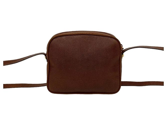 Bolso de hombro de cuero Salvatore Ferragamo Castaño - vista 4