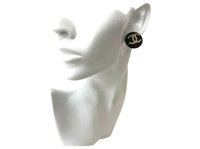 Chanel Coco Mark Clip-Ohrringe Schwarz - Ansicht 2