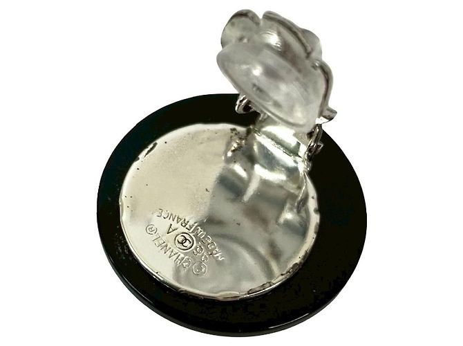 Chanel Coco Mark Clip-Ohrringe Schwarz - Ansicht 3