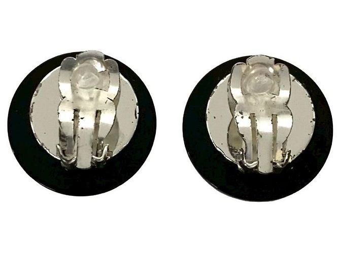 Chanel Coco Mark Clip-Ohrringe Schwarz - Ansicht 6