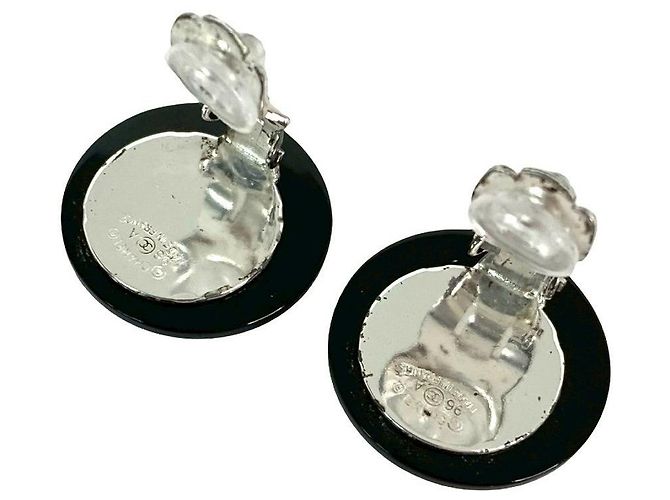 Chanel Coco Mark Clip-Ohrringe Schwarz - Ansicht 7