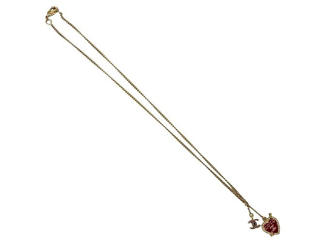 Collar Chanel Coco Mark Corazón Dorado - vista 6