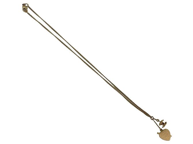 Collar Chanel Coco Mark Corazón Dorado - vista 7