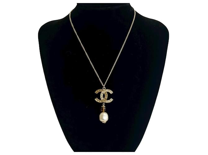 Collar Chanel Coco Mark Dorado - vista 2