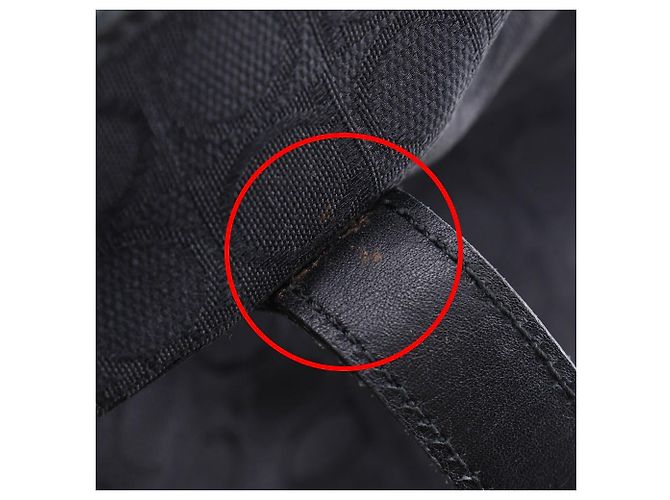 Salvatore Ferragamo Gancini Nylon Canvas Tote Bag Schwarz - Ansicht 11