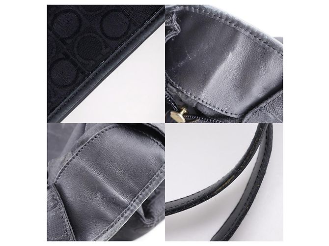 Salvatore Ferragamo Gancini Nylon Canvas Tote Bag Schwarz - Ansicht 13