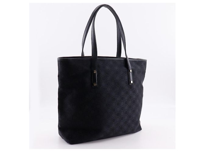 Salvatore Ferragamo Gancini Nylon Canvas Tote Bag Schwarz - Ansicht 3