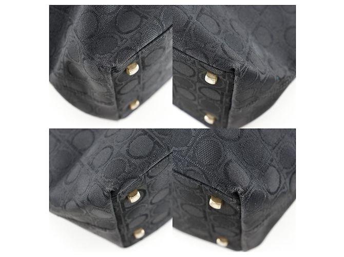 Salvatore Ferragamo Gancini Nylon Canvas Tote Bag Schwarz - Ansicht 4