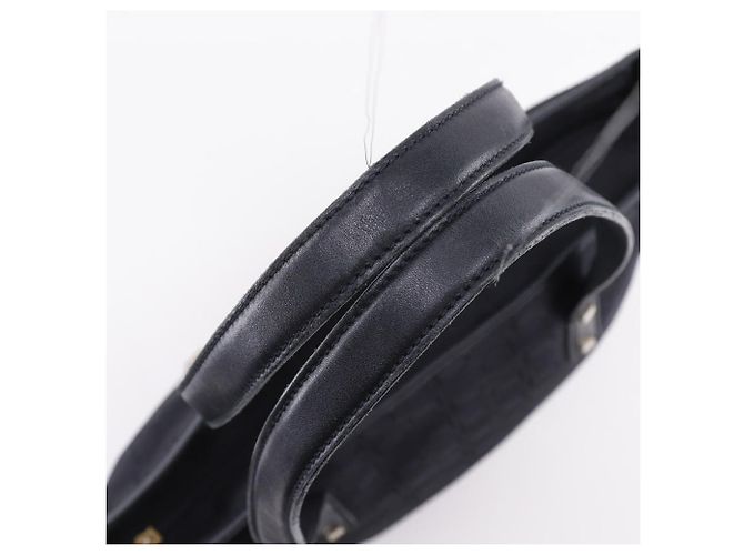 Salvatore Ferragamo Gancini Nylon Canvas Tote Bag Schwarz - Ansicht 5
