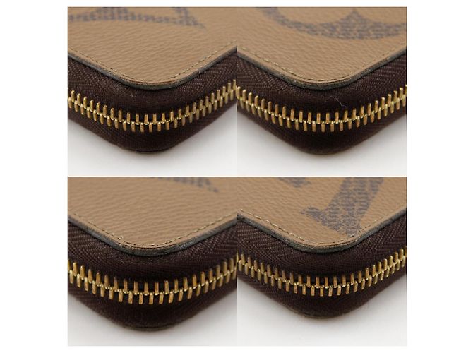 Cartera Zippy Monogram Louis Vuitton Long Castaño - vista 4