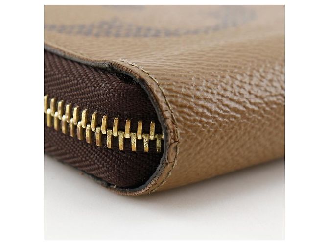 Cartera Zippy Monogram Louis Vuitton Long Castaño - vista 8