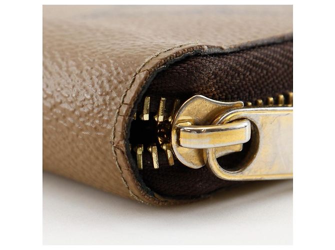 Cartera Zippy Monogram Louis Vuitton Long Castaño - vista 9