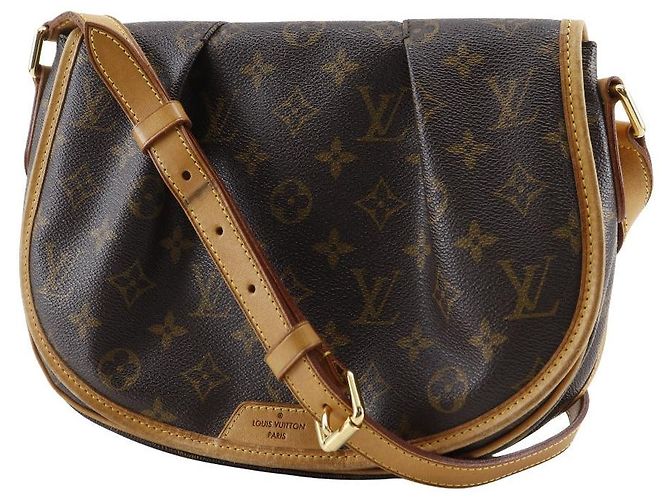 Borsa a tracolla Louis Vuitton Menilmontant Monogram Marrone - vista 2