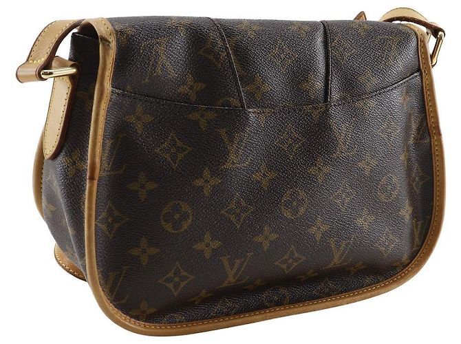 Borsa a tracolla Louis Vuitton Menilmontant Monogram Marrone - vista 3