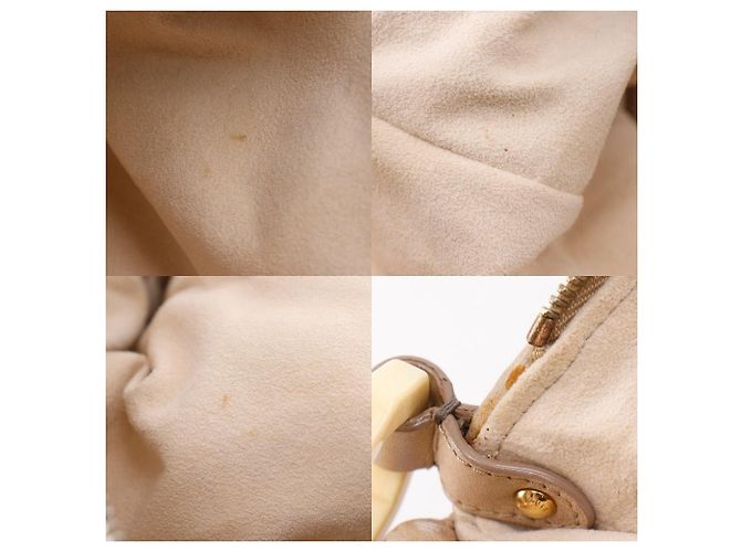 Borsa a Spalla Louis Vuitton Nimbus GM Monogram Lambskin Beige - vista 11