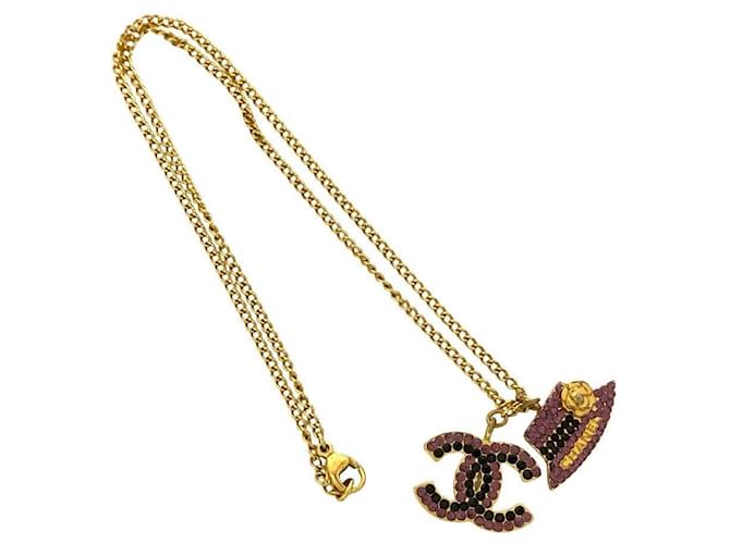 Collana con pendente Chanel Coco Mark Hat D'oro - vista 4