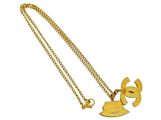 Collana con pendente Chanel Coco Mark Hat D'oro - vista 5