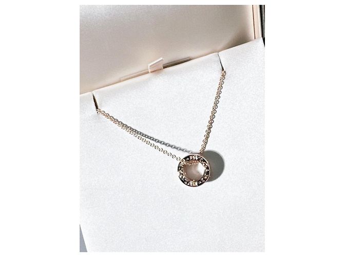 Bulgari Collana Bvlgari B.zero1 in ceramica bianca e oro rosa 18k D'oro - vista 3
