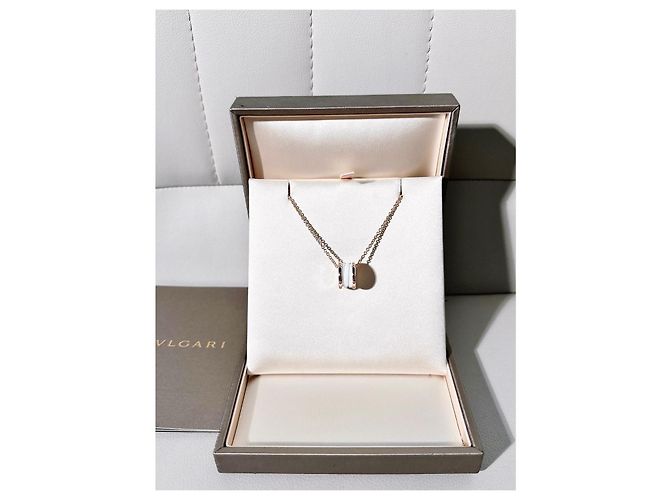 Bulgari Collana Bvlgari B.zero1 in ceramica bianca e oro rosa 18k D'oro - vista 4