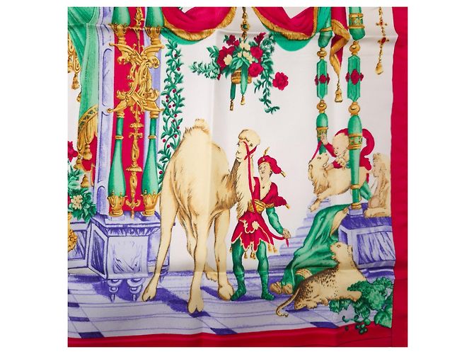 Gianni Versace Foulard Atelier Versace in seta con scene rinascimentali Multicolore - vista 10