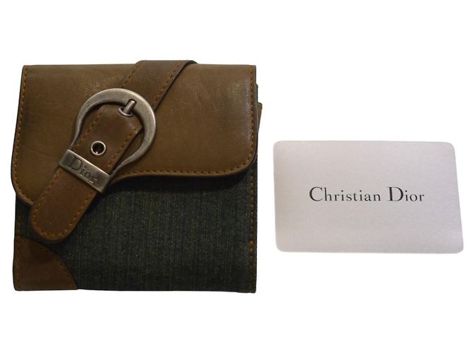 Cartera Dior Saddle Denim Cuero Khaki Castaño - vista 12